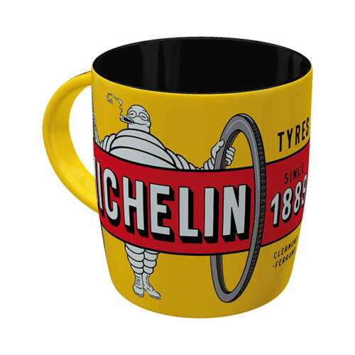 Nostalgic-Art Ceramic Mug Michelin Tyres Bibendum 9x9cm - Yellow