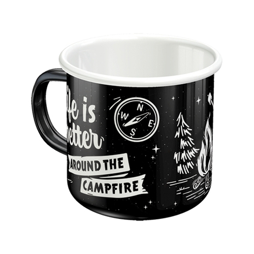 Nostalgic Art Around The Campfire Coffee/Tea Cup 360ml Enamel Mug