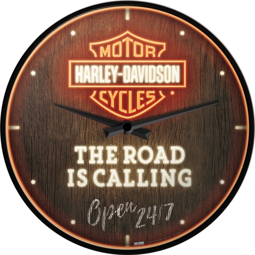 Nostalgic Art 30cm Harley-Davidson The Road Is Calling Round Wall Clock