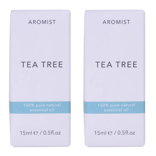 2PK Gibson Gifts Aromist Oil Aromatherapy 15ml - Tea Tree Scent