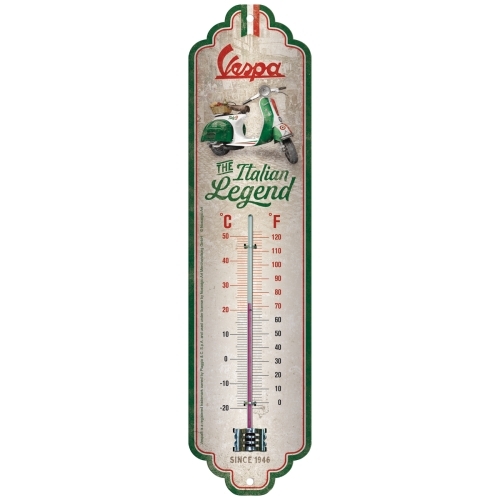 Nostalgic-Art 28x6.5cm Thermometer Vespa Italian Legend