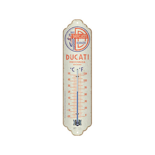 Nostalgic-Art Ducati Moto Servizio Home Decor Indoor/Outdoor Thermometer 28cm