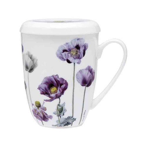 3pc Ashdene Purple Poppies Tea Infuser Australian War Memorial Edition