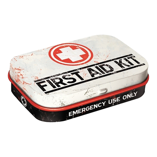 Nostalgic Art Mint Box 6cm Metal Tin First Aid Kit Fresh Breath