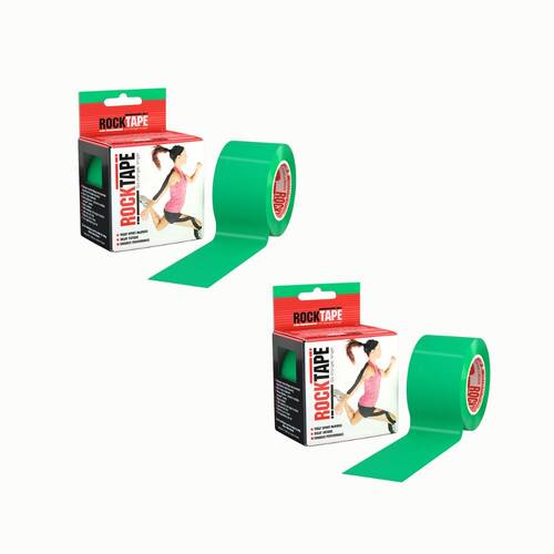 2PK Rocktape Standard Adhesive Training Support Tape - Green