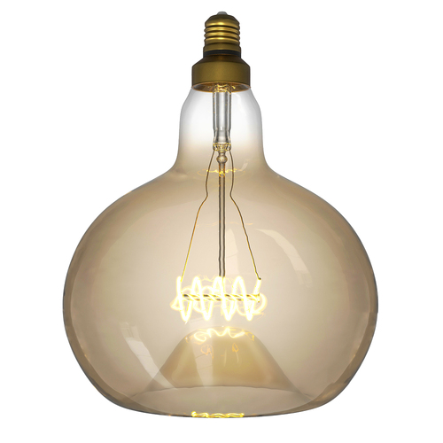 Glowbe Minaj Atrois LED Soft Filament Light Globe Gold 5W/E27/2200K/250lm