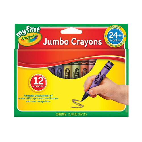 12pc Crayola My First Crayola Non-Toxic Jumbo Crayons For Kids 2+