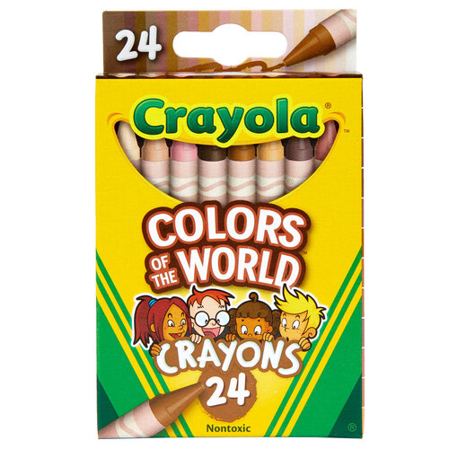 24pc Crayola Colours Of The World Crayons 3+