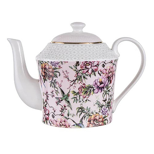 Ashdene 600ml Chinoiserie Pink Infuser Teapot