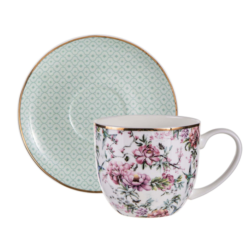 Ashdene Chinoiserie Cup & Saucer Set White 280ml