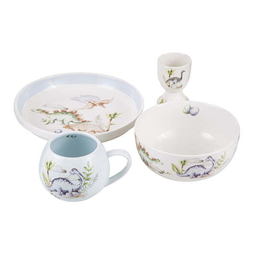 4pc Ashdene Dino Land Kids Dinner Set