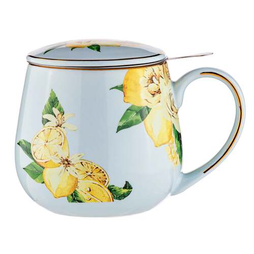 Ashdene Citrus Blooms 430ml Cup w/ Stainless Steel Infuser