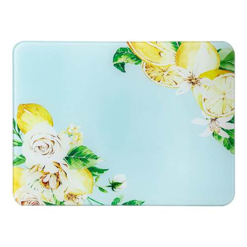 Ashdene Citrus Blooms 30x40cm Surface Protector - Blue/Lemon