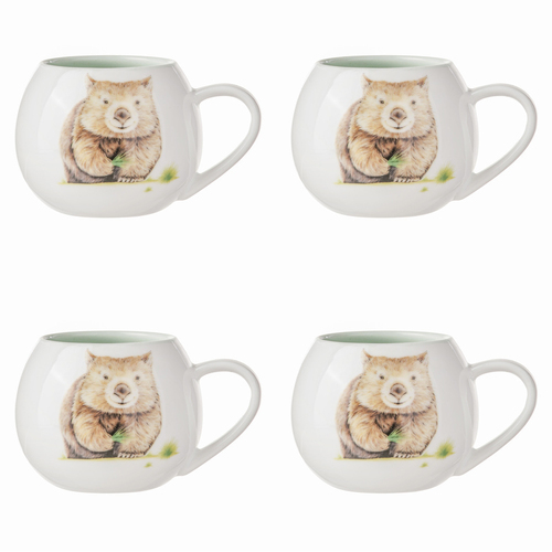 4PK Ashdene Bush Buddies Drink Cup Mini Hug 200ml Mug - Wombat