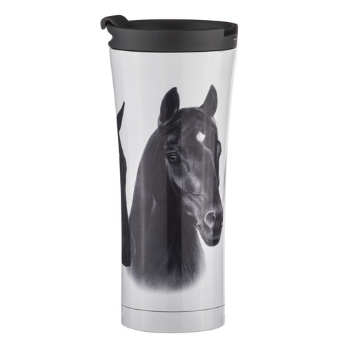 Ashdene Trio Travel Double Walled 500ml Mug w/ Lid - Black