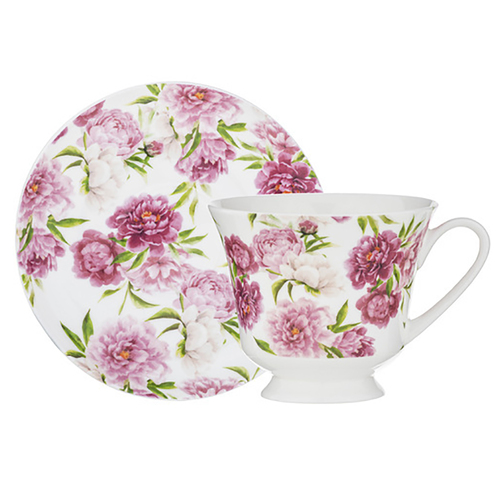 5pc Ashdene Rose Delight Teapot w/ Infuser & Teacup Set