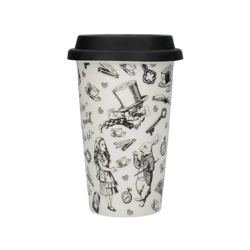 Mikasa x V & A Alice In Wonderland Insulated Drinking Travel Mug 380mL