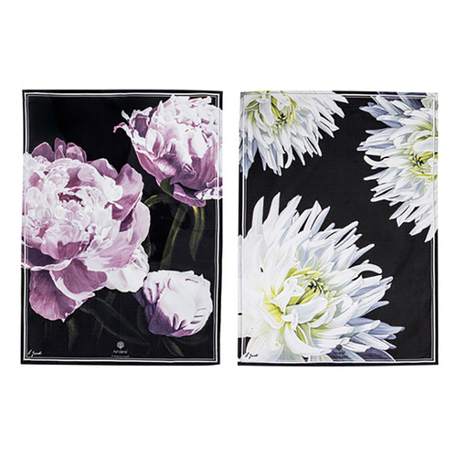 2pc Ashdene Dark Florals 70x50cm Kitchen Towel - Assorted