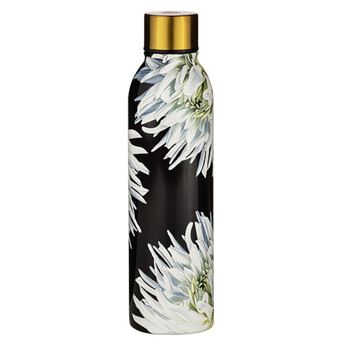 Ashdene Dark Florals Eco Friendly 500ml Reusable Drink Bottle - Peony