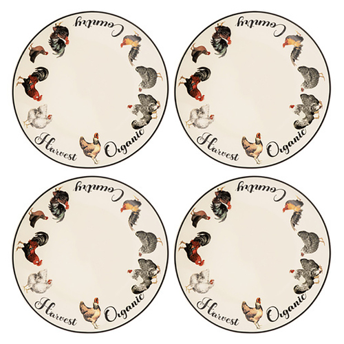 4pc Ashdene Heartland 20cm Side Plates New Bone China