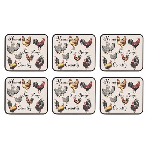 6pc Ashdene Heartland 11cm Drink Coaster Surface Protectors