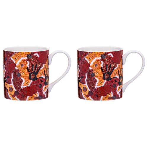 2PK Ashdene Maarakool Art 350ml Coffee Mug - Native Title