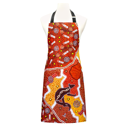 Ashdene Maarakool Art Native Title 89cm Cotton Apron w/ Adjustable Strap