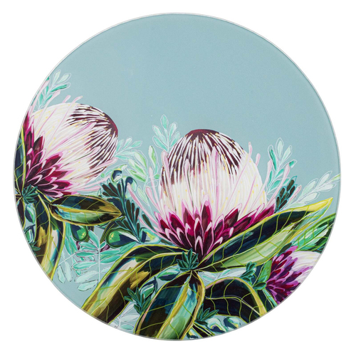 Ashdene Glass 30cm Radiance Misty Round Surface Protector