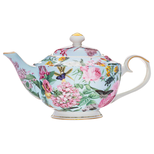 Ashdene Romantic Garden 1L Teapot New Bone China Brewing Pot