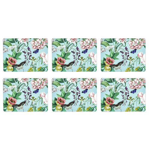 6pc Ashdene Romantic Garden 29x21.5cm Hardboard/Cork Placemat