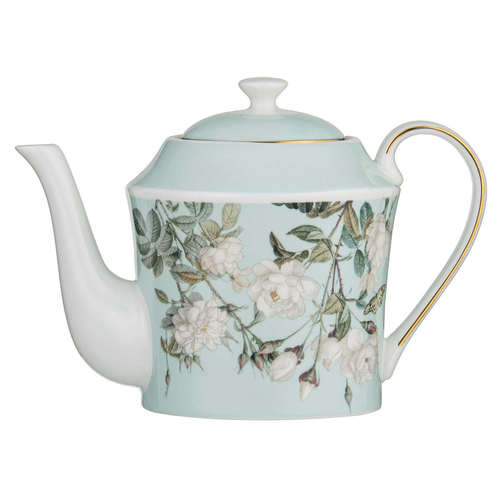 Ashdene Elegant Rose 700ml Fine Bone China Teapot - Mint