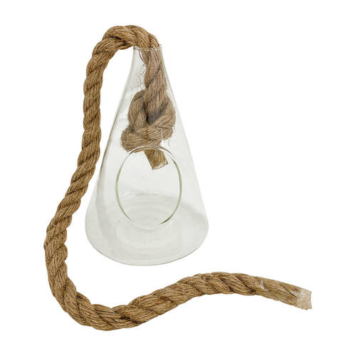 Annabel Trends Hanging Terrarium Plant/Flower Vase Small Decor - Cone