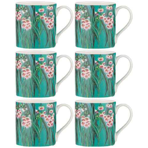 6PK Ashdene Native Flora Flowering Gum Fine Bone China Mug
