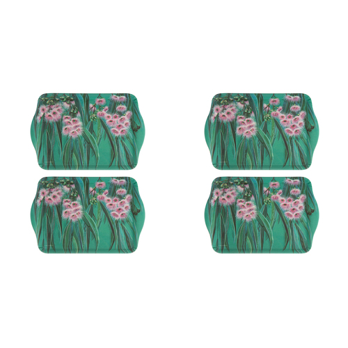 2x 2pc Ashdene Native Flora Flowering Gum Serving Platter Scatter Tray