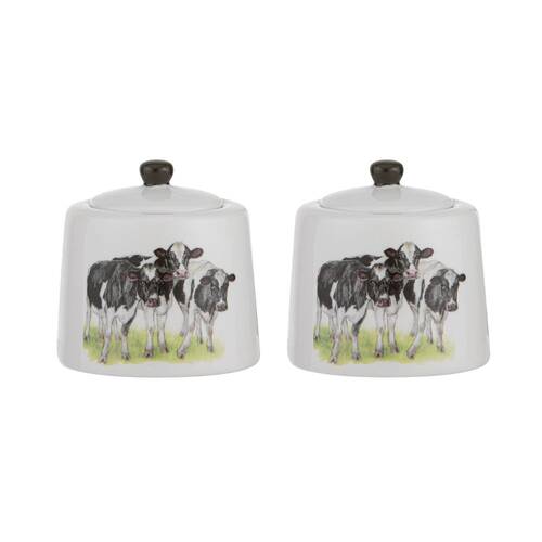 2PK Ashdene Meet The Girls Sugar Bowl Storage w/ Lid Serveware 10x9cm