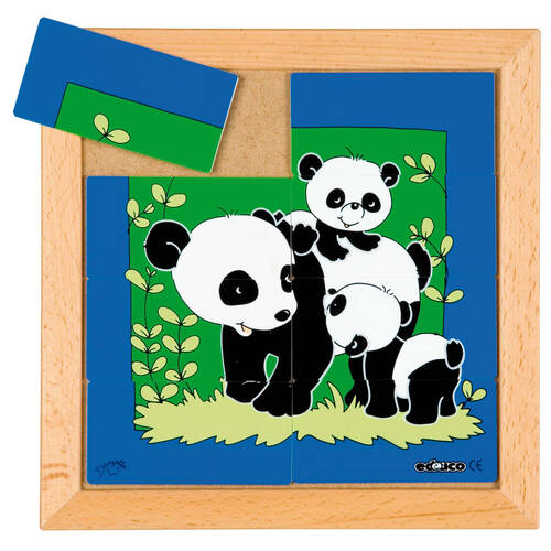 8pc Educo Mother and Child - Panda Puzzle Educational Play Kids/Children 3y+