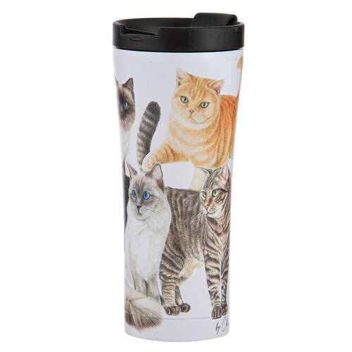 Ashdene Purrrfect Moments Travel Mug Tumbler Cup 20cm