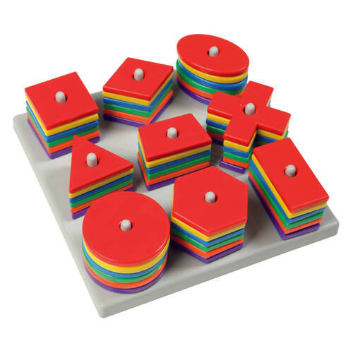 9pc Educo Shapes Game Shape Recognition Educational Toy Kids/Children - 3y+