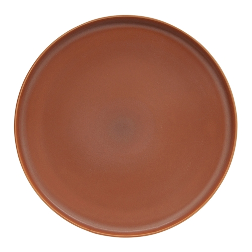 Salt &amp; Pepper Hue Dinner Plate 27.5cm Rust Stoneware