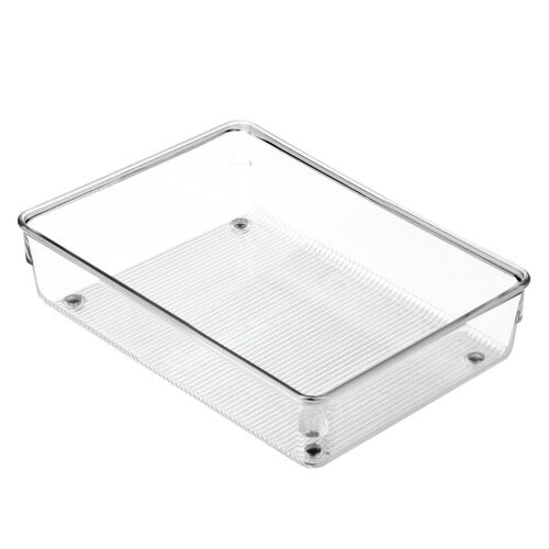 iDesign Linus 15.24x22.86cm Drawer Organiser Storage - Clear