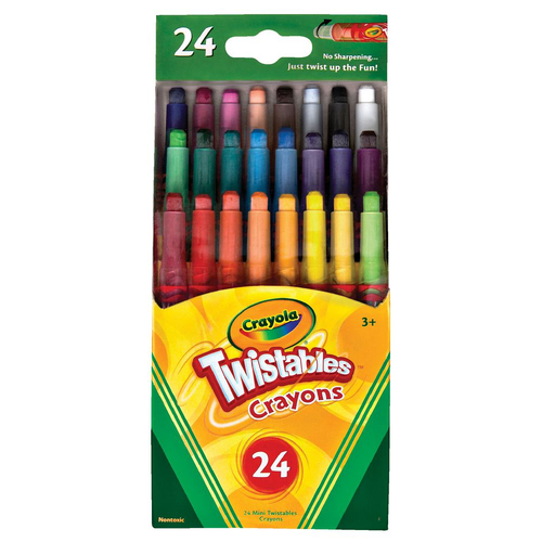 24pc Crayola Mini Twistables Crayons Kids 3y+