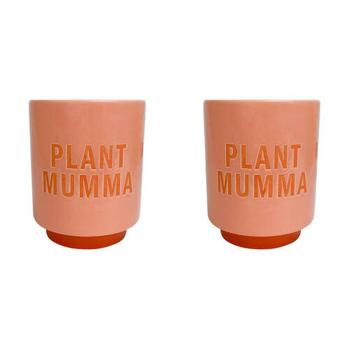 2PK Annabel Trends Ceramic Planter Flower Pot Decor 17cm - Plant Mumma