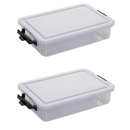 2PK Farberware SnackleBox Polypropylene Board and Box 20x32cm White/Clear