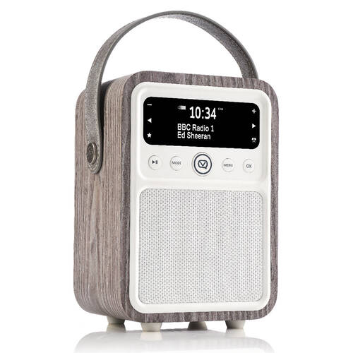 VQ Monty Retro DAB+ Digital FM/AM  Bluetooth Radio Limed Oak