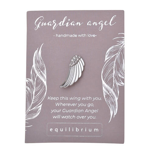 Gibson Gifts Equilibrium Silver Pin/Brooch - Guardian Angel