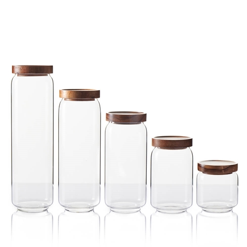 5pc Salt & Pepper Amana Canister 