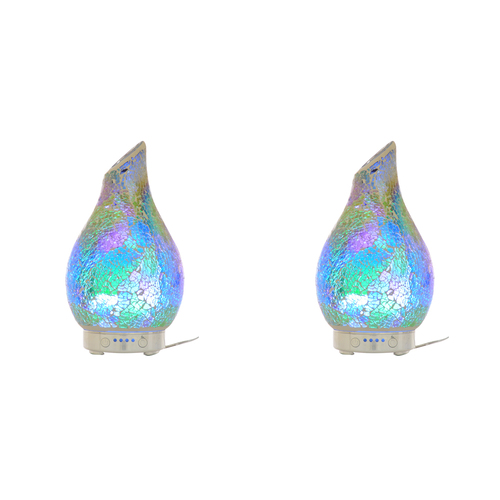 2PK Gibson Gifts Aroma Humidifier Aromatherapy 24cm - Mosaic Ocean