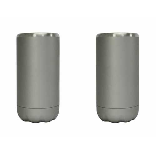 2PK Annabel Trends 14.5cm Stainless Steel Can Cooler Skinny - Titanium