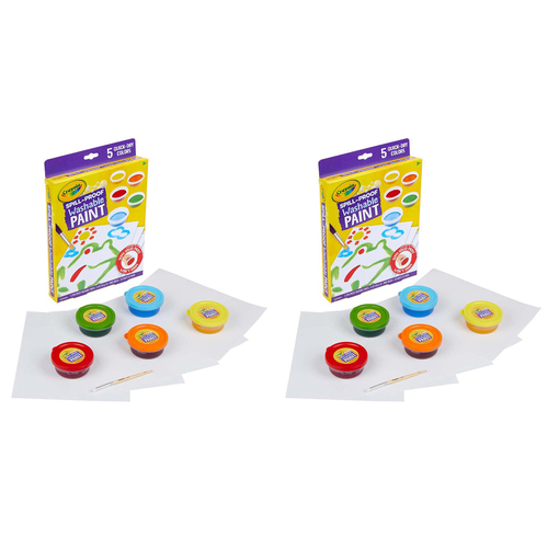 10pc Crayola Spill Proof Washable Paint Kit Kids/Children 3y+