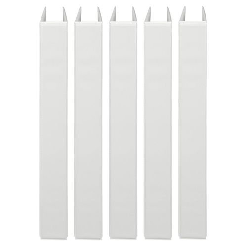 5PK Marbig PP Clearview 3 D-Ring 25mm A4 Insert Binder File Organiser - White